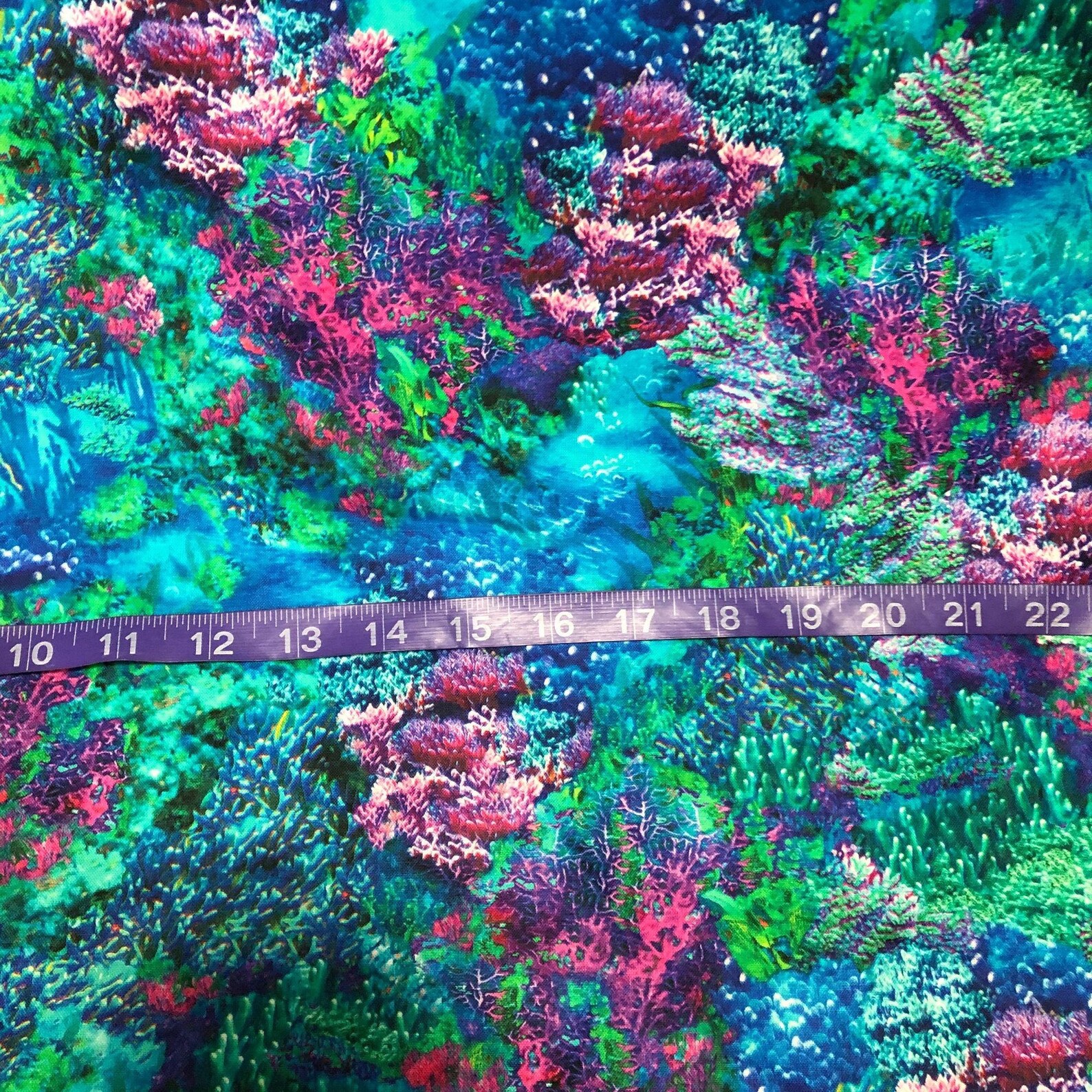 1 Yard Robert Kaufman Picture This Coral Ocean Cotton Fabric Etsy