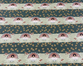 1 Yard Built In Drum Poplin, Charley Harper Organic Cotton Poplin Fabric, Birch Fabrics, CH-344