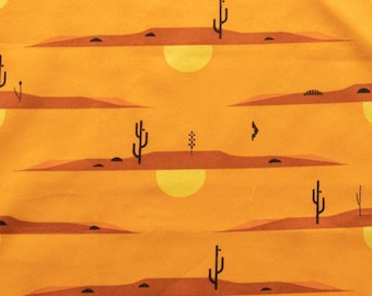 1 Yard Desert at Dusk Poplin CH-215 Charley Harper Organic Cotton Poplin By Birch Fabrics