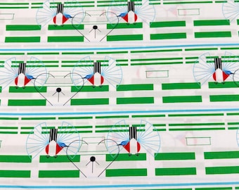 1 Yard Homeward Bound Poplin CH-188 Charley Harper Organic Cotton Poplin Fabric, Birch Fabrics