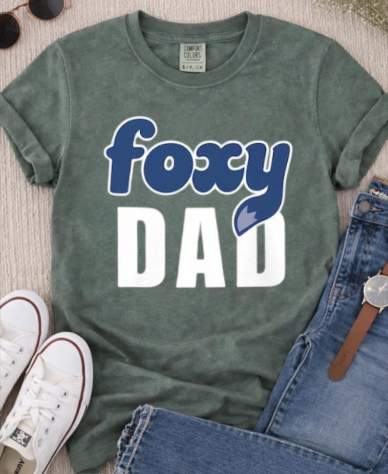 Comfort Colors Foxy Dad Shirt, Nick Wilde Shirt, Disneyland Zootopia 2 Tee, Walt Disneyworld Tee, Nick And Judy Shirt, Disneyland Dad Gift image 2
