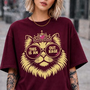 Dungeon Crawler Carl Shirt, This Is An Outrage T-Shirt, Princess Donut Fantasy Book Reader Tee, Goddammit Donut Fan Comfort Colors Top