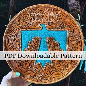 Patrón PDF para diseño de herramientas de cuero Thunderbird - Descargable