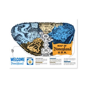 1963 Disneyland Map - Etsy