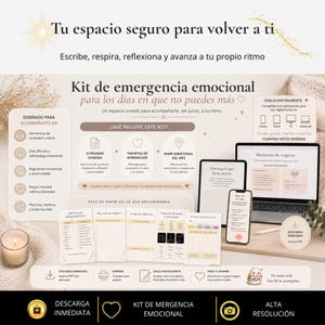 Emotional Emergency Kit Printable, Anxiety Relief Workbook PDF, Self Care Journal, Mental Health Toolkit, Stress Relief, Digital Download