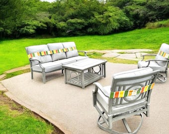 屋外用家具用ウィンドストラップ：リバーシブルクッションアンカータイ