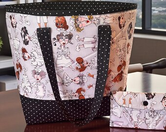 Bolsa de taxi con estampado de enfermera, lavable y de mano