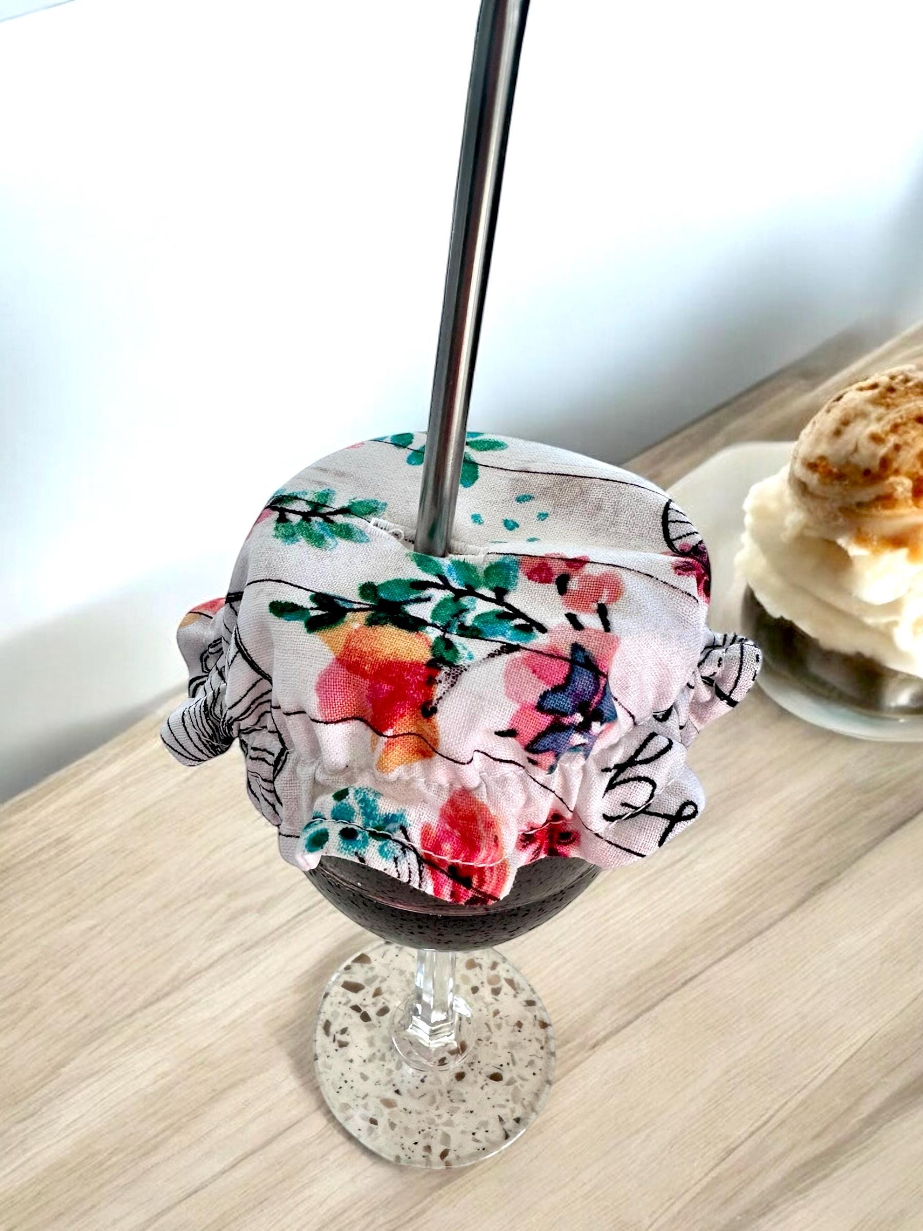 Copribevanda Riutilizzabili - Set 10 Pezzi In Poliestere Ammoniaca 5 Colori