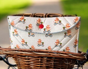 Gafas de sol acolchadas, estuche para gafas, bolsa de accesorios, ratón, bicicleta