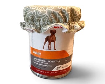 Elastic Fabric pet food Cover: Reusable Food Storage Lid
