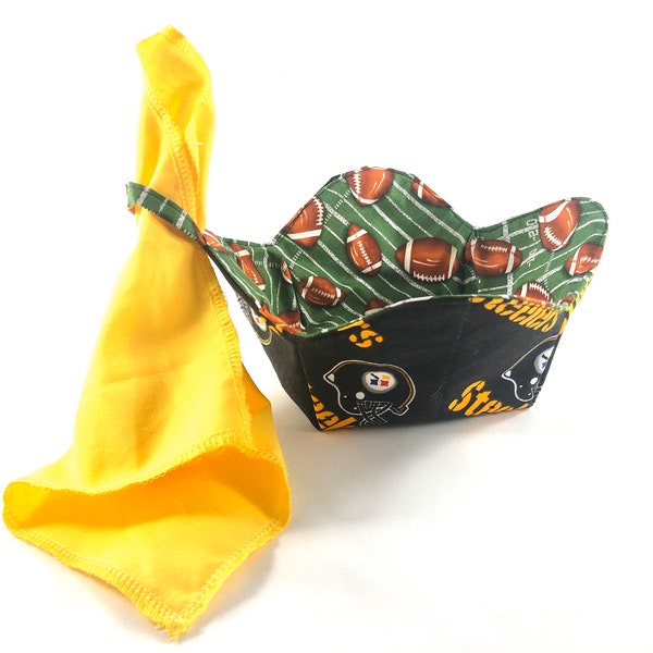 Steelers Bowl Cozy, Terrible Towel napkin, Pittsburg, Football Cozy, Penalty Flag napkin