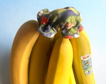 Protector de racimo de plátanos, cubierta elástica para alimentos, mantiene los plátanos frescos, fresa azul
