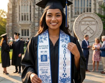 Radiologiexamensstola 2026, Anpassad Rad Tech-skärp, Personlig RT-studentpresent, Examenspresent, Medicinsk examensstola