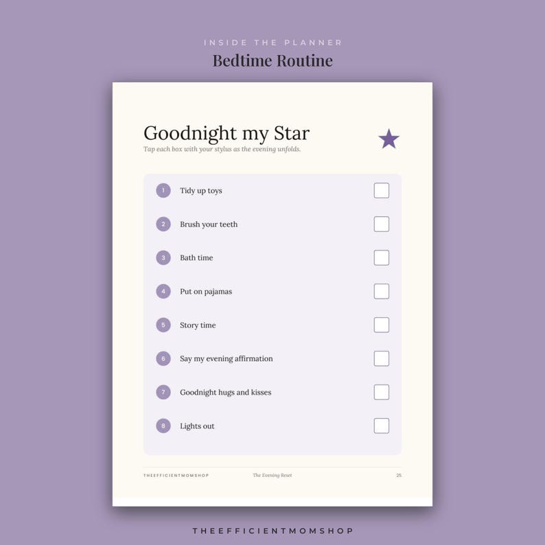 Toddler Bedtime Routine Chart, Kids Visual Schedule, Dinner Meal Plan ...