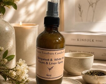 Bergamote et thé blanc - Spray d'ambiance et linge de maison