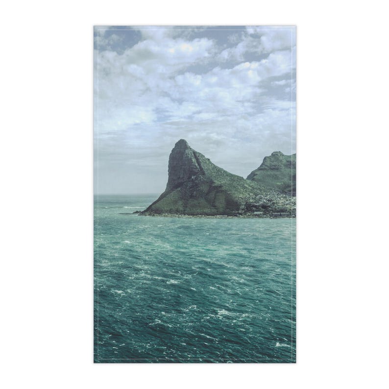 Coastal Chapman's Peak Seascape Tea Towel | Ocean Wave Beach Scene image 4