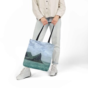 Chapman's Peak Coastal Landscape Tote Bag | South Africa Beach Scene Canvas Bag image 9