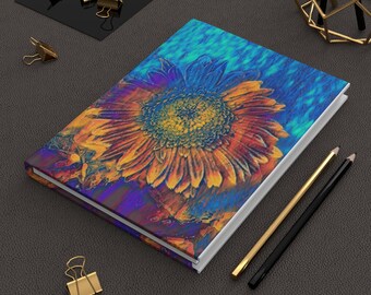 Colourful Sunflower Hardcover Journal