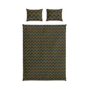 Sunflower Pattern Cotton Bed Set | Floral Duvet Cover Pillowcase image 2