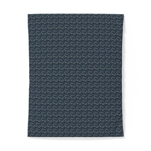 Navy Whale Pattern Cotton Duvet Cover | Nautical Marine Ocean Print image 5