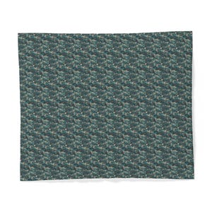 Teal Herringbone Texture Cotton Duvet Cover | Rustic Geometric Bedroom Decor image 8