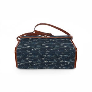 Ocean Wave Pattern Waterproof Canvas Bag image 5