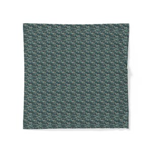 Teal Herringbone Texture Cotton Duvet Cover | Rustic Geometric Bedroom Decor image 7