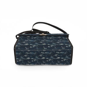 Ocean Wave Pattern Waterproof Canvas Bag image 10