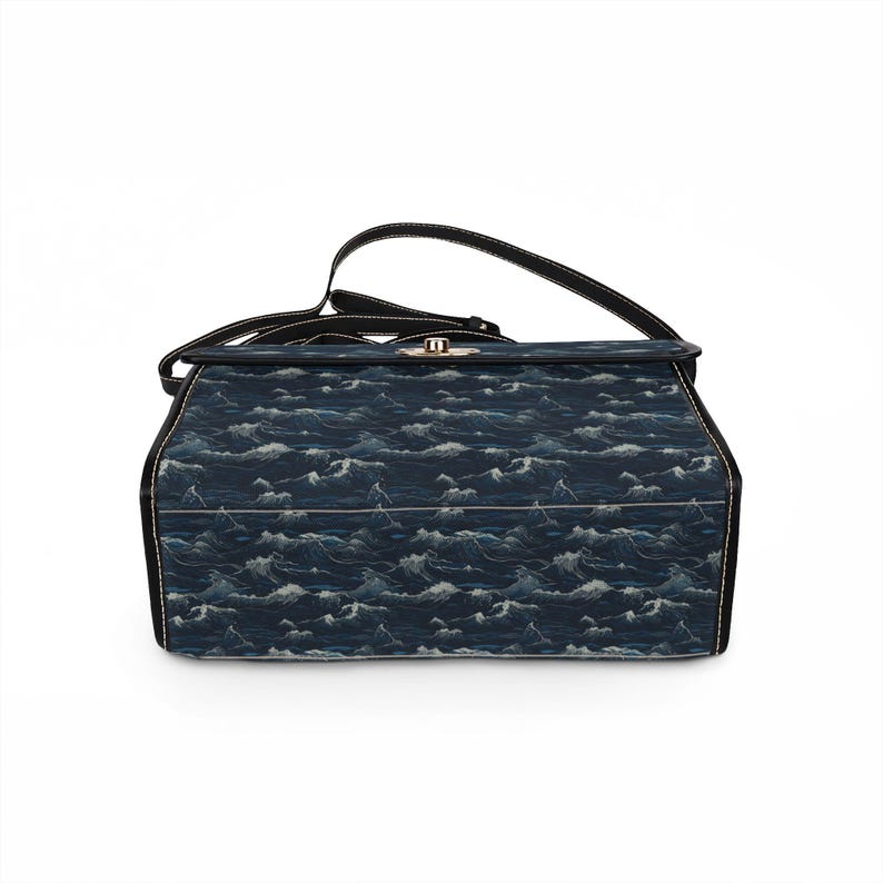 Ocean Wave Pattern Waterproof Canvas Bag image 10