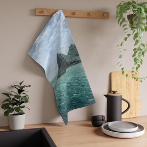 Coastal Chapman's Peak Seascape Tea Towel | Ocean Wave Beach Scene image 2