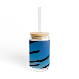 Silhouette Bird on Wires Sipper Glass | 16oz image 7