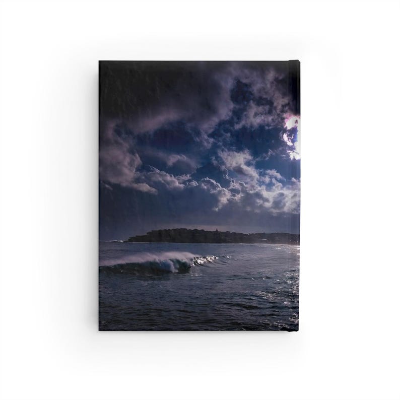 Sunlit Bondi Ocean Waves Journal | Coastal Early Morning Seascape Notebook image 4