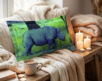 Blue Rhino Art Microfiber Pillow Sham | Safari Wildlife Throw Pillowcase