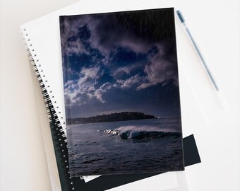 Sunlit Bondi Ocean Waves Journal | Coastal Early Morning Seascape Notebook