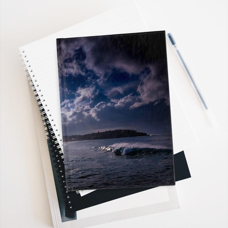 Sunlit Bondi Ocean Waves Journal