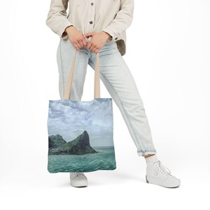 Chapman's Peak Coastal Landscape Tote Bag | South Africa Beach Scene Canvas Bag image 13