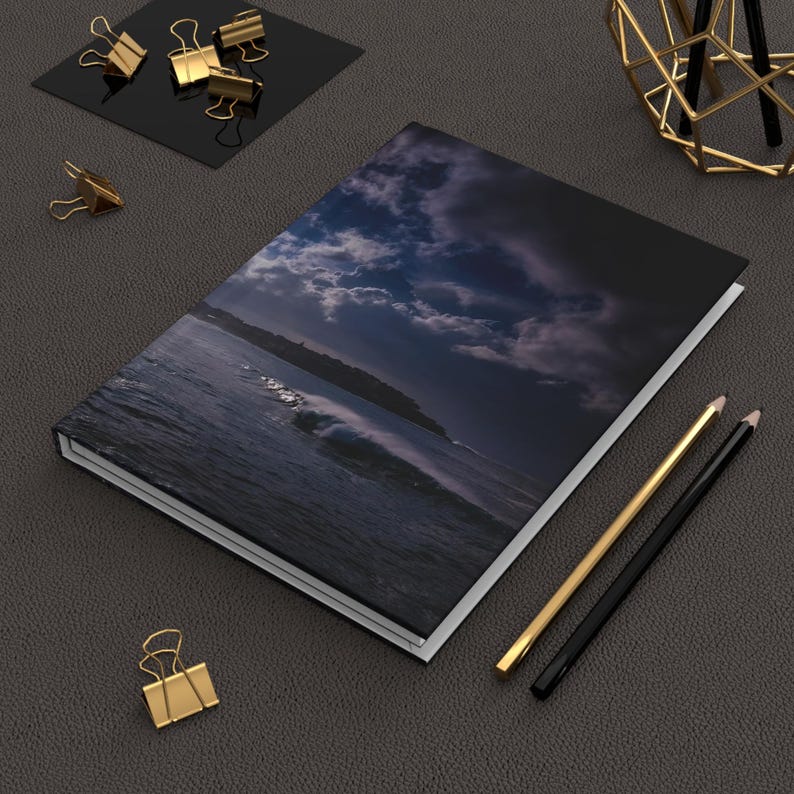 Sunlit Bondi Ocean Waves Hardcover Journal
