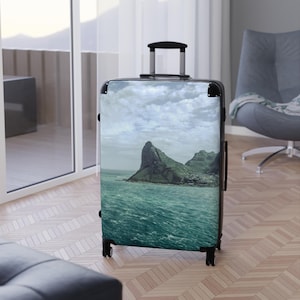 Chapman's Peak Seascape Suitcase | Seascape Luggage Cover, Travel Accessory image 1