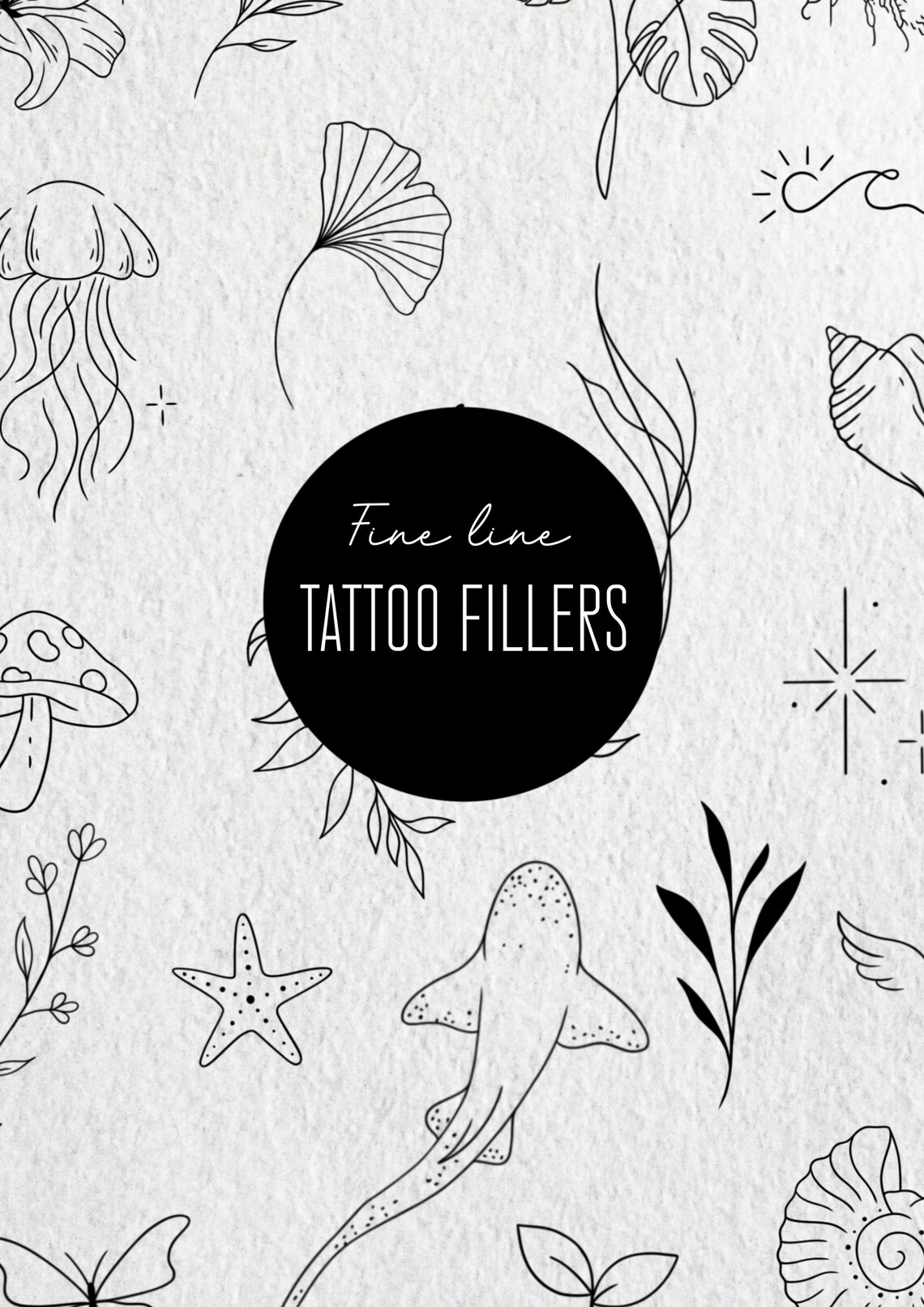 Fine Line Tattoo Fillers, Small Minimal Tattoo Designs, Flash - Etsy