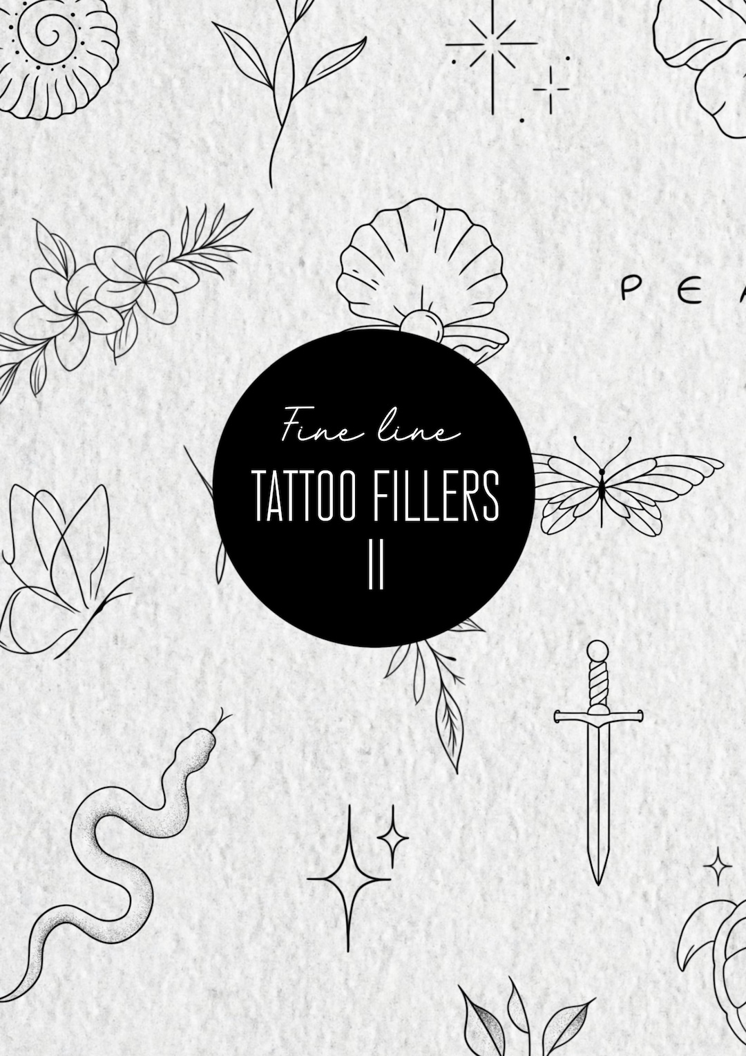 High Resolution Fine Line Tattoo Fillers, Small Minimal Tattoo Designs ...