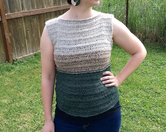 Hairpin Lace Sleeveless Shirt Crochet Pattern