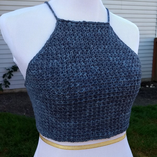 Summer Crop Top Women's Crochet Pattern Size Medium/Large