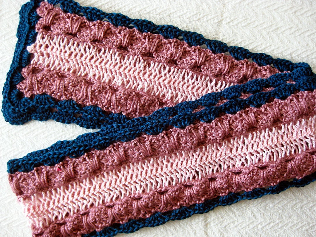 Allison Scarf Crochet Pattern Hairpin Lace Crochet Scarf Etsy