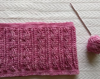 Cowl Crochet Pattern | Braided Rose Cowl | One Skein Crochet Pattern
