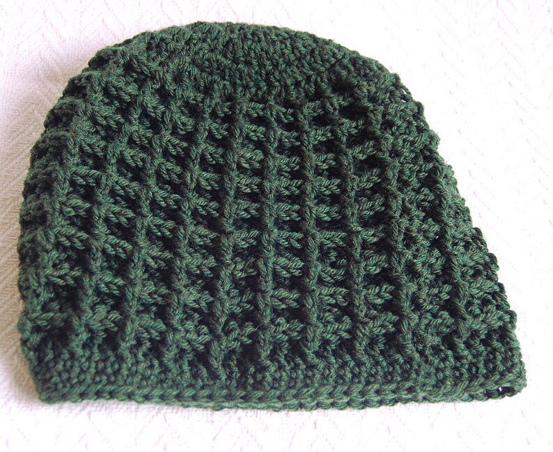 Men's Waffle Hat Crochet Pattern - Etsy
