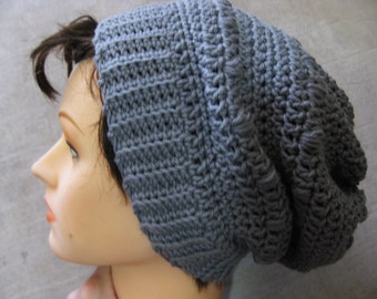 Puff Stitch Slouchy Hat Crochet Pattern