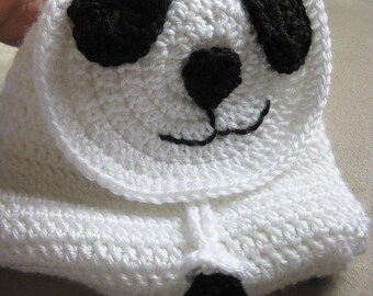 Crochet Pattern - Panda Bear Backpack Toddlers Children's