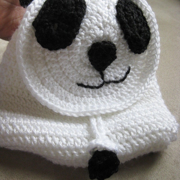 Crochet Pattern - Panda Bear Backpack Toddlers Children's