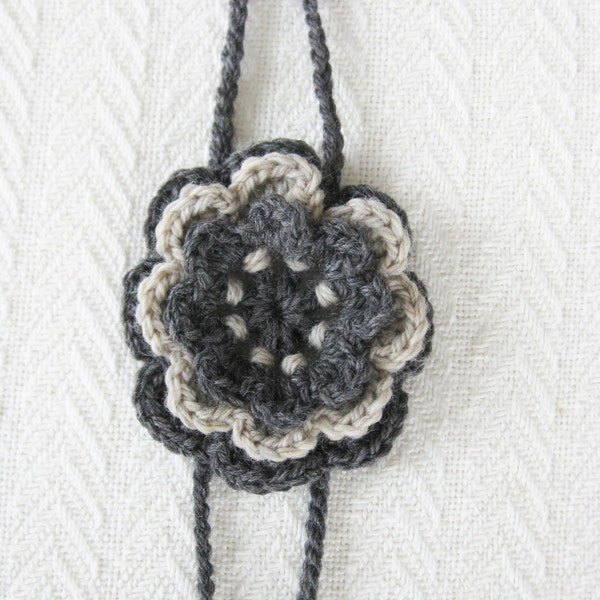 Crochet Pattern - Two-Strand Flower Headband