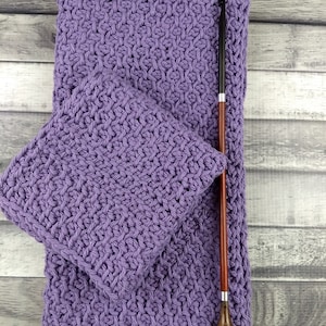 Tunisian Crochet Handtowel and Washcloth Honeycomb Crochet Pattern | PDF crochet pattern digital download